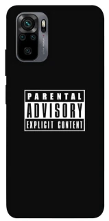 Чехол на Xiaomi Redmi Note 10 / Note 10s Parental Advisory Label фото 1 из 1