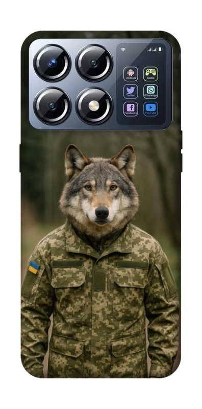 Чехол на Xiaomi POCO X8 Pro Волк защитник фото 1 из 1