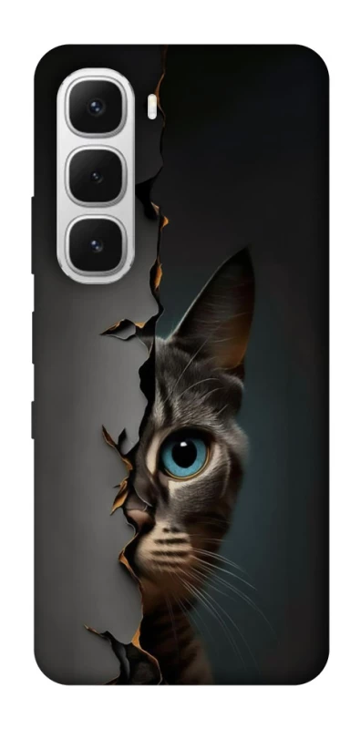 Чохол на Infinix Hot 60i Кіт-підглядач v2 фото 1 з 1