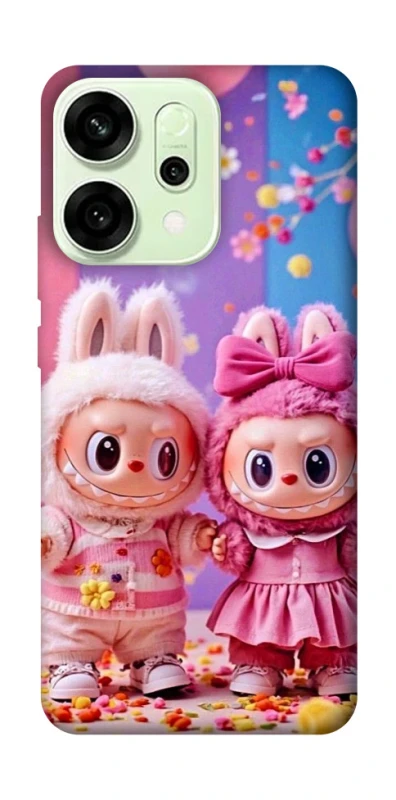 Чохол на Oppo Reno 14 Labubu twins ver.2 фото 1 з 1