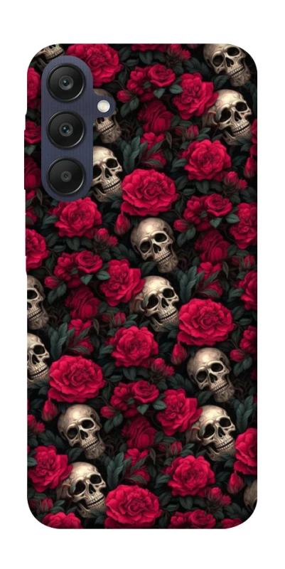 Чехол на Samsung Galaxy A25 5G Черепа и розы фото 1 из 1