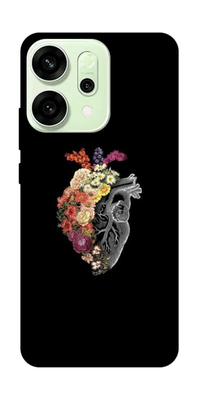 Чохол на Oppo Reno 14 Heart with flowers фото 1 з 1