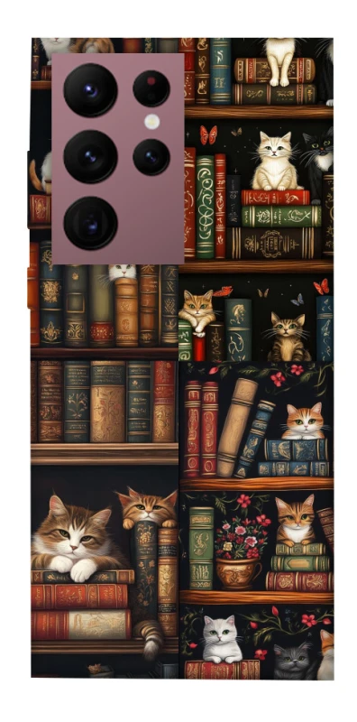 Чохол на Samsung Galaxy S22 Ultra Cats & Books фото 1 з 1