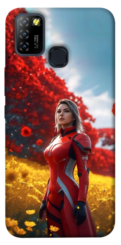 Чехол на Infinix Hot 10 Lite Cyber space girl ver.5 фото 1 из 1