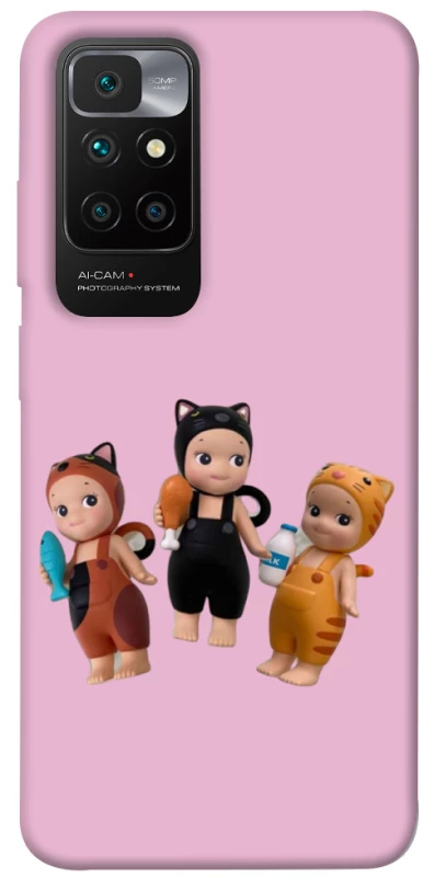 Чохол на Xiaomi Redmi 10 Cat Cafe Trio фото 1 з 1