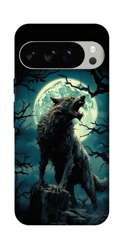 Чохол на Google Pixel 10 Pro Вовк під місяцем фото 1 з 1