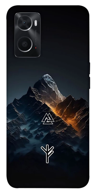 Чехол на Oppo A76 4G Руны в горах фото 1 из 1