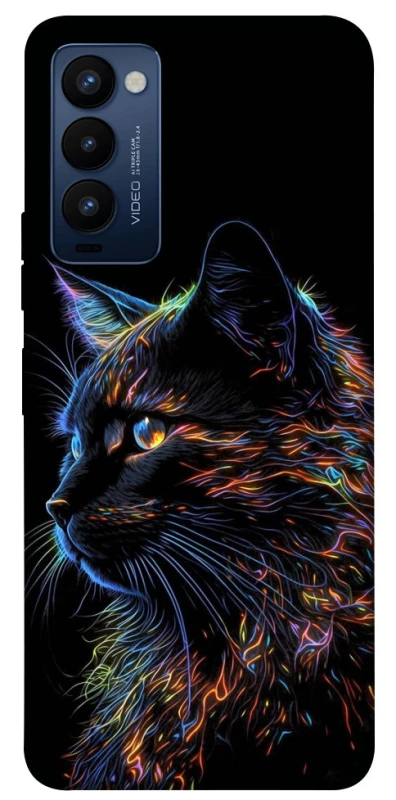 Чохол на TECNO Camon 18 Чорний кіт фото 1 з 1