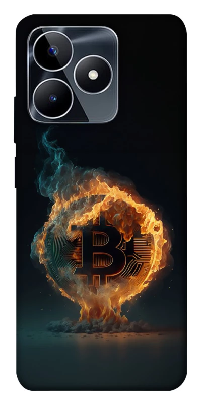 Чохол на Realme C53 Fire Bitcoin фото 1 з 1
