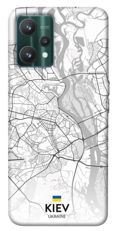 Чехол на Realme 9 Pro Kiev white map фото 1 из 1