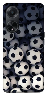 Чехол на Oppo A58 4G Футбольные мячи фото 1 из 1