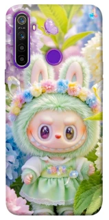 Чохол на Realme 5 Labubu & Flowers ver.2 фото 1 з 1