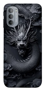 Чехол на Motorola Moto G31 black dragon фото 1 из 1