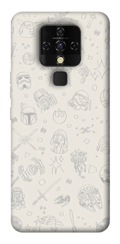 Чохол на TECNO Camon 16 SE Star Wars background ver.1 фото 1 з 1