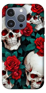 Чехол на Apple iPhone 16 Pro Max skull and rose фото 1 из 1