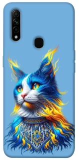 Чохол на Oppo A31 Кіт патріот фото 1 з 1