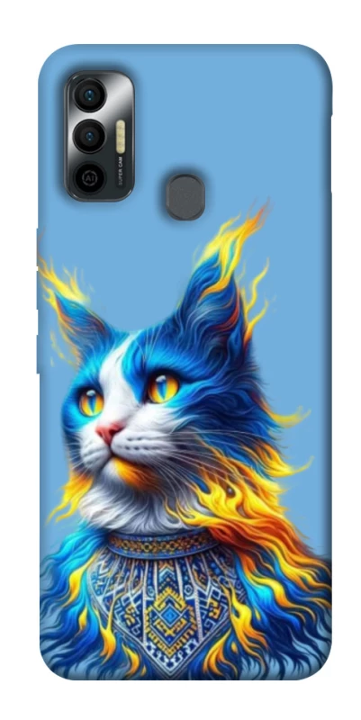 Чохол на TECNO Spark 7 Кіт патріот фото 1 з 1
