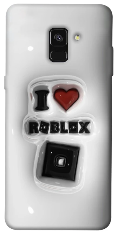 Чохол на Samsung A530 Galaxy A8 (2018) I love Roblox фото 1 з 1