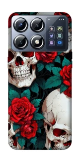 Чохол на Xiaomi POCO X8 Pro skull and rose фото 1 з 1