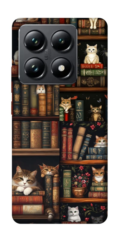 Чехол на Xiaomi 14T Pro Cats & Books фото 1 из 1