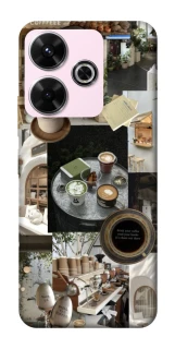 Чохол на Xiaomi Poco M6 4G Coffee collage ver.4 фото 1 з 1