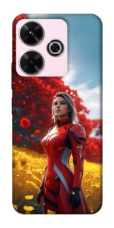 Чехол на Xiaomi Redmi 13 4G Cyber space girl ver.5 фото 1 из 1