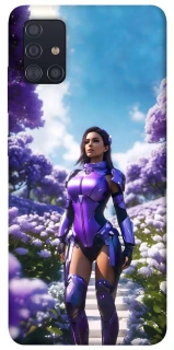 Чехол на Samsung Galaxy A51 Cyber space girl ver.4 фото 1 из 1