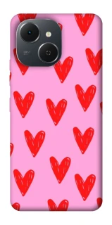 Чохол на TECNO Spark 40C Red hearts 2 фото 1 з 1