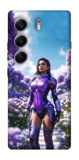 Чехол на Tecno Camon 40 Cyber space girl ver.4 фото 1 из 1