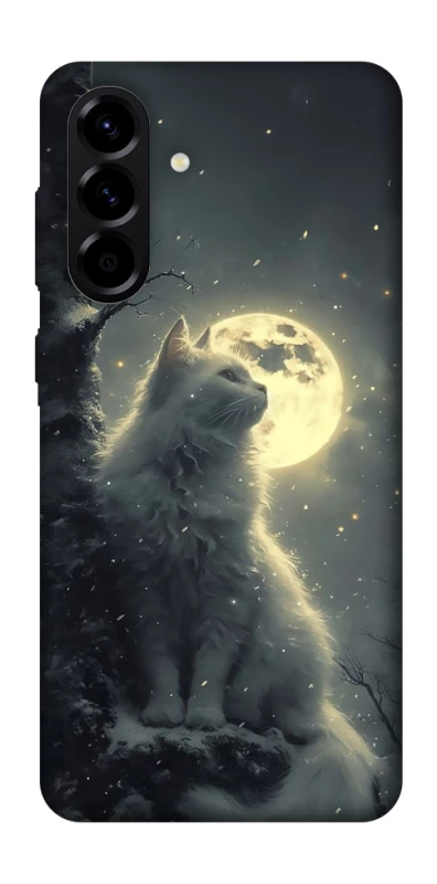 Чохол на Samsung Galaxy A56 5G Кіт під місяцем фото 1 з 1