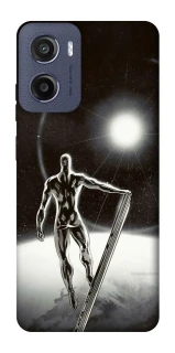 Чохол на Motorola Moto E15 Срібний серфер фото 1 з 1