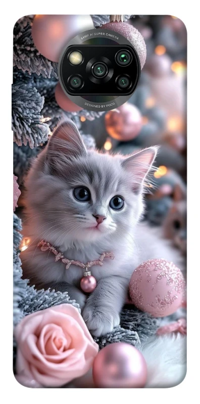 Чохол на Xiaomi Poco X3 NFC / Poco X3 Pro Christmas Kitty фото 1 з 1