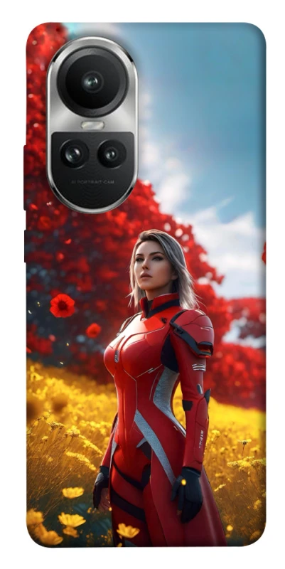 Чохол на Oppo Reno 10 Cyber space girl ver.5 фото 1 з 1