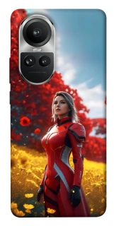 Чехол на Oppo Reno 10 Cyber space girl ver.5 фото 1 из 1
