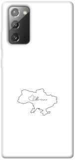 Чохол на Samsung Galaxy Note 20 Ukraine map фото 1 з 1