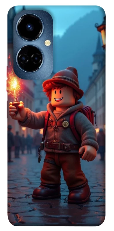 Чохол на TECNO Camon 19 Pro Roblox Fire Logo Blue Flames фото 1 з 1
