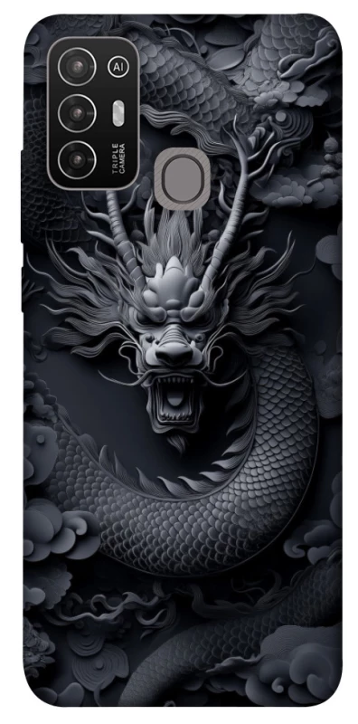 Чехол на ZTE Blade A52 black dragon фото 1 из 1
