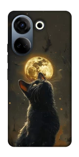 Чохол на TECNO Camon 20 Pro (CK7n) Кіт під місяцем v2 фото 1 з 1