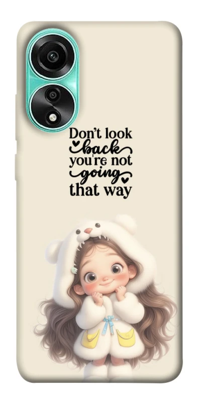 Чохол на Oppo A78 4G Don't look back фото 1 з 1
