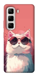 Чохол на Infinix Hot 50 4G Сat with glasses фото 1 з 1