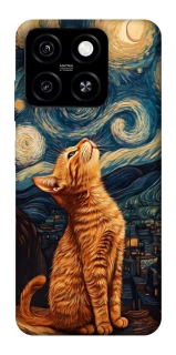 Чохол на ZTE Blade A55 4G van gogh cat фото 1 з 1