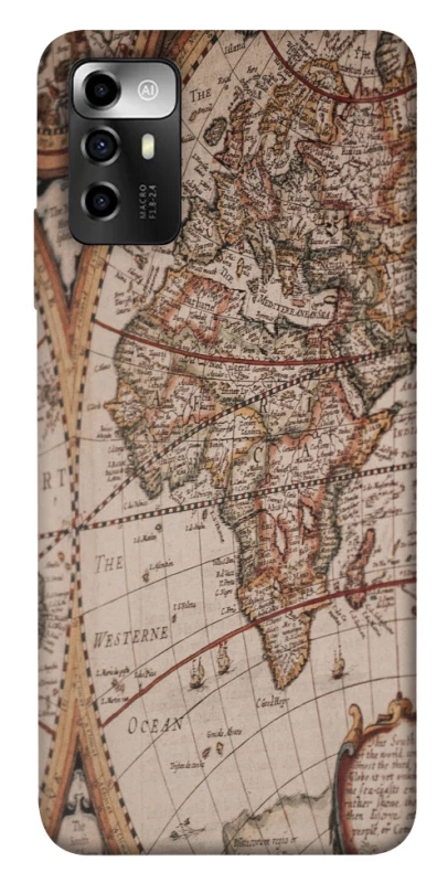 Чехол на ZTE Blade A72 Карта путешествий фото 1 из 1