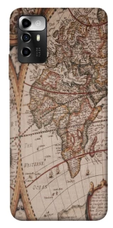 Чехол на ZTE Blade V40 Vita Карта путешествий фото 1 из 1