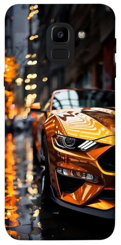 Чохол на Samsung J600F Galaxy J6 (2018) Golden sports car фото 1 з 1