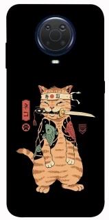 Чохол на Nokia G20 / G10 / 6.3 Кіт-самурай фото 1 з 1