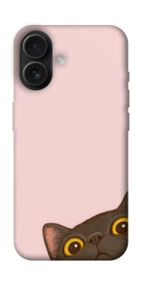 Чехол на Apple iPhone 16 Peeping cat фото 1 Чехол на Apple iPhone 16 Peeping cat фото 1 из 1
