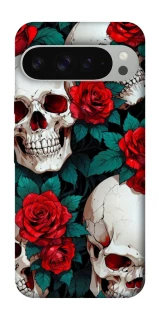 Чохол на Google Pixel 9 Pro XL skull and rose фото 1 з 1