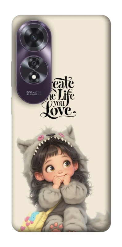 Чохол на Oppo A60 Create the life you love фото 1 з 1