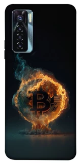 Чехол на TECNO Camon 17 Pro Fire Bitcoin фото 1 из 1