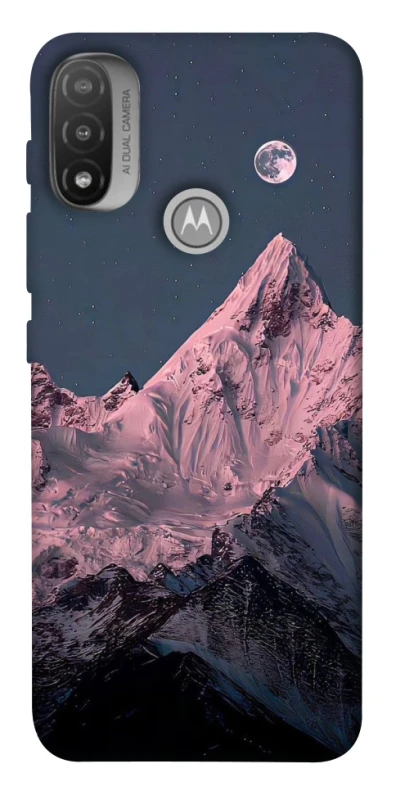 Чехол на Motorola Moto E20 Pink mountain фото 1 из 1